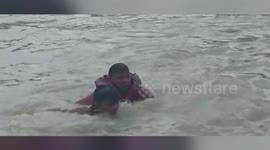 Policeman saves youth from drowning in northern India