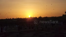 Muslim pilgrims visits Al-Baqi cemetery next to the Prophet Mohammed's mosque and a place of great reverence for Muslims in Saudi Arabia's holy city of Medina