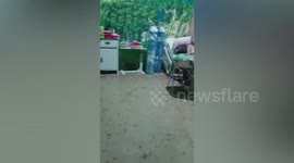 Chaos as floods swamp hospital in Central Sulawesi, Indonesia