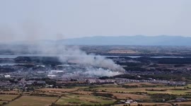 Firefighters called to gorse fire incident in Holyhead, North Wales