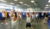 Police recruits physical training