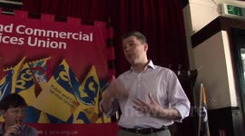 Mark Serwotka addresses PCS strike day rally