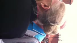 woman confronts EDL man