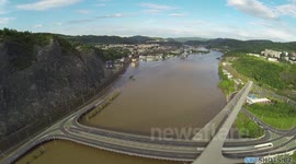 Floods in Czech Republic, Usti nad Labem 6/2013