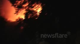 Riga Castle on Fire.