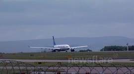 Thomas Cook Engine Explosion Manchester Airport  24th June 2013