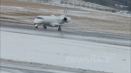 Snow at Aberdeen Airport