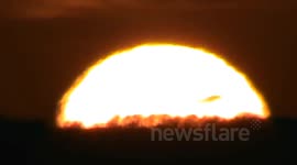 Solar Flare Seen From Earth