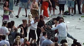 Fight breaks out at Robbie Williams Concert, Wembley Sunday 30th June 2013