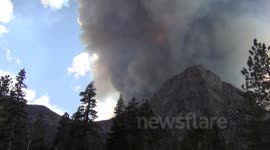 Mt Charleston burning Fourth of July 2013
