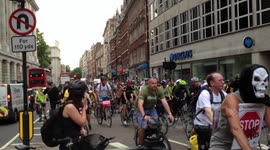 Protest ride after Holborn cycling death