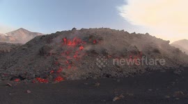 Mount Etna lava flow
