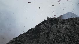 Etna eruption in 2014