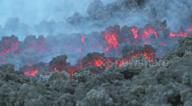 Lava flow on Mount Etna