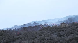 Lava flowing on Etna
