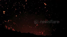 Etna eruption of night