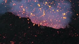 detail volcani explosion