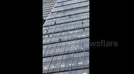 US ballet Dancers perform sky ballet in  China