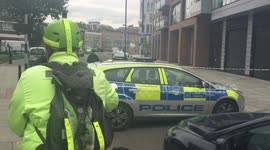 Policeman shot and wounded in east London