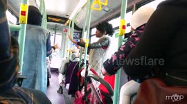 Racist 'ISIS' rant on north London bus (UNEDITED)