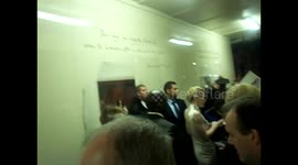 Cate Blanchett greets fans on arrival at London Film Festival Gala event at the Banqueting House ,Whitehall ,London .d