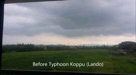 Typhoon Koppu (Lando) - Wind and Floods Poblacion, Alaminos City, Pangasinan, Philippines