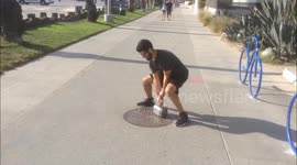 Man actually recreates Thor's hammer and only he can lift it!