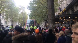 Mounted Police at Sikh protest in London