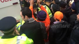 Arrests being made at Sikh protest in London