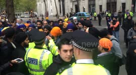 Anger at police arrests from Sikh protest in London