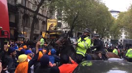 Arrests as police and Sikh protesters clash in London
