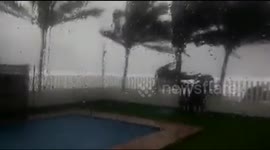 Huracan Patricia Categoria 5 Tocando Tierra En Cuyutlan Jalisco
