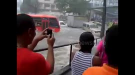 Inundacion en guadalajara jalisco a consecuencia del huracan patricia categoria 5