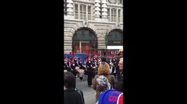 NFL UK marching band regents street