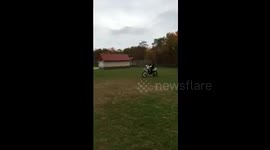 Dirt Bike Stoppie Willie Fall Over