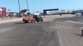 RNLI  DUAL LIFEBOAT LAUNCH