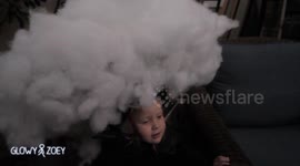 It will take you a few seconds to understand the true genius of this little girl's Halloween costume