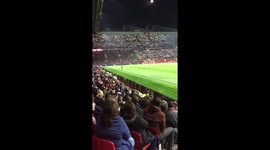 Middlesbrough fans light up Old Trafford to support steel workers