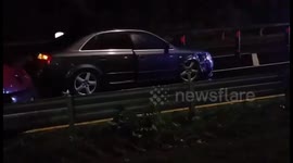 Car accident close to Milton Keynes stadium!