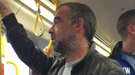 The Street's Michael Le Vell Gets the Tram to Work