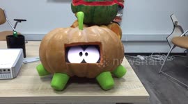 Design students preparing for Halloween