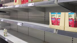 Lidl running out of drinks during due to high demand caused by today's summer heat record 38 degrees