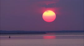 UK heatwave: Stunning sunset over the Thames Estuary in Kent