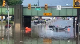 Several cars drown during hellacious New Jersey flooding