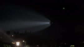 SpaceX Falcon 9 over Bermuda separated