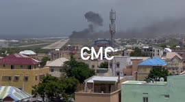 Jubba Airways plane crash-lands at Aden Adde Airport in Somalia