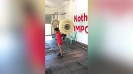 Impressive eight-year-old wows the web with incredible strength