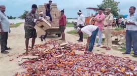 Officials raid illicit liquor production areas, destroy alcohol worth $1,62,828 in southern India