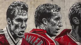 Football fans mark Liverpool and Manchester United game with cool street art in Bangkok
