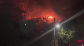Hundreds evacuated from homes as major wildfire breaks out near Greek capital
